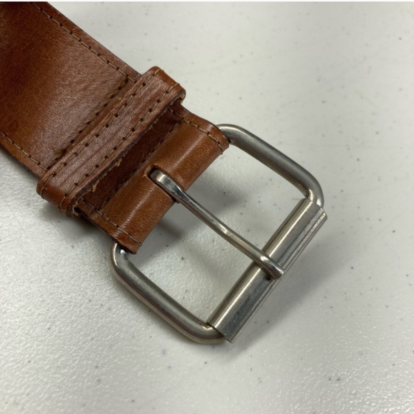 ESPRIT Caramel Brown Faux Leather Faux Calf-Hair Adjustable Silver Buckle Belt main image 7